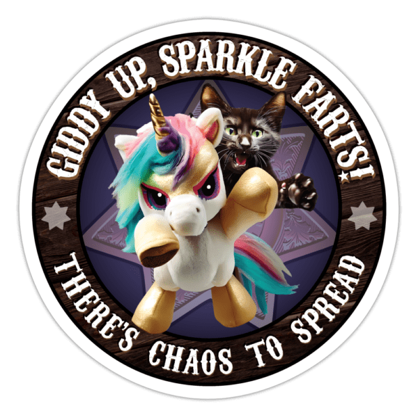 Giddy Up Sparkle Farts Sticker