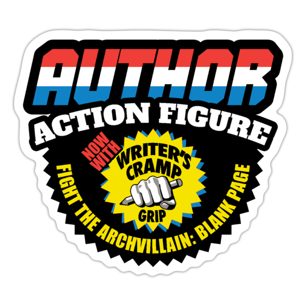 Author Action Figure Sticker