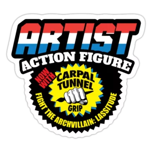 Artist Action Figure Sticker