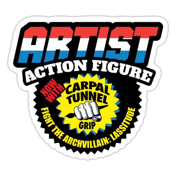 Artist Action Figure Sticker