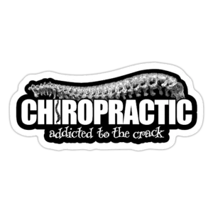 Chiropractic Addicted to the Crack Sticker