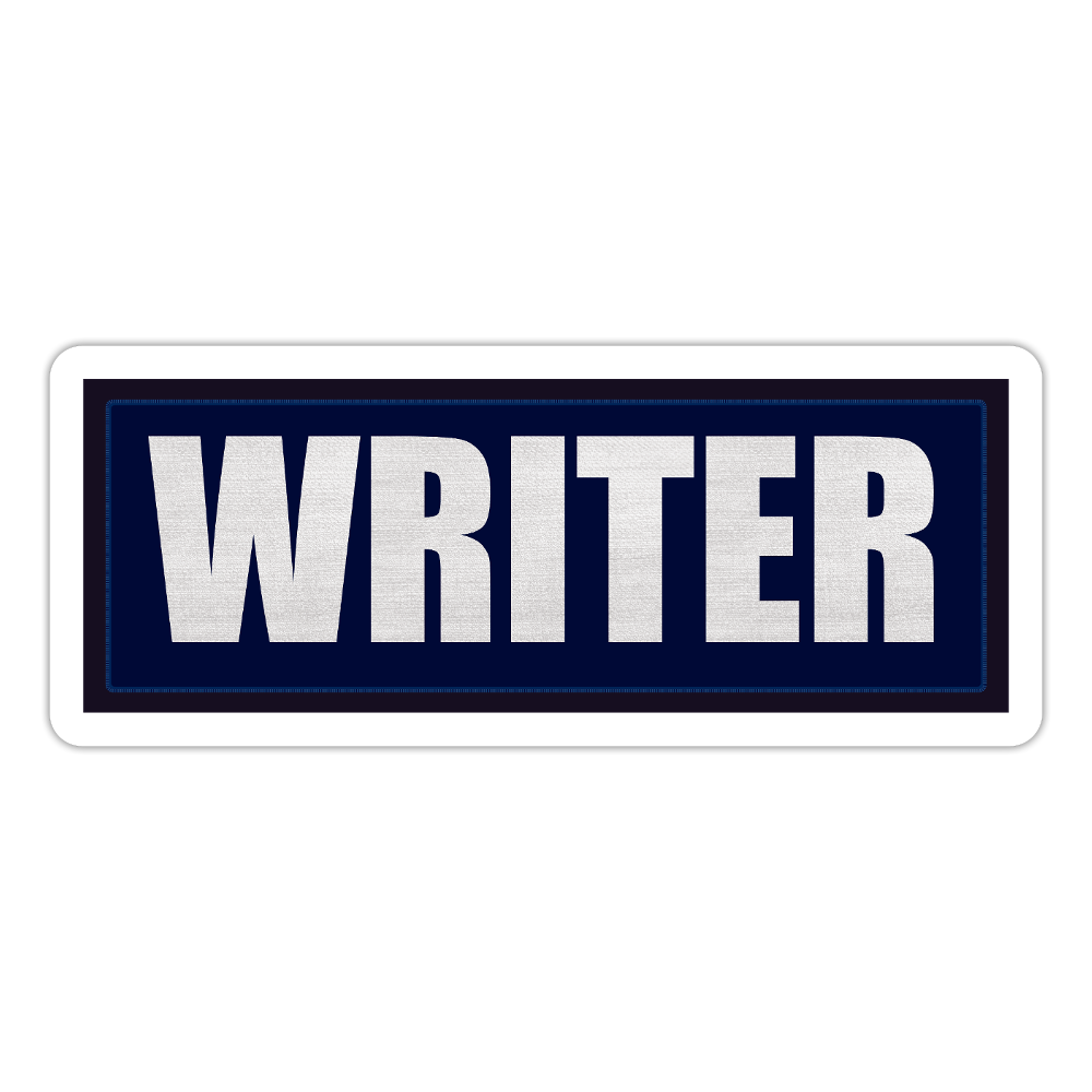 Writer Vest Patch Sticker
