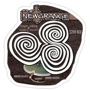 Newgrange Spiral Sticker
