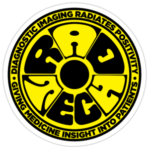 Rad Tech Radiation Symbol Sticker