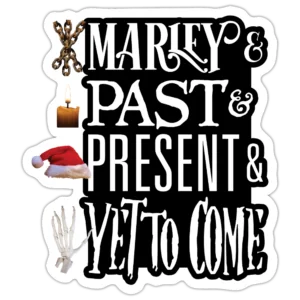 Christmas Carol Ghosts Sticker