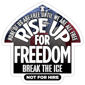 Rise Up for Freedom Sticker