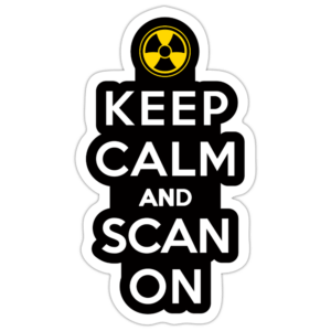 Keep Calm and Scan On Sticker