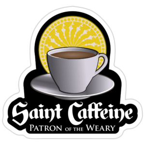 Saint Caffeine Sticker