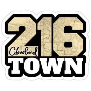 216 Town Cleveland Sticker